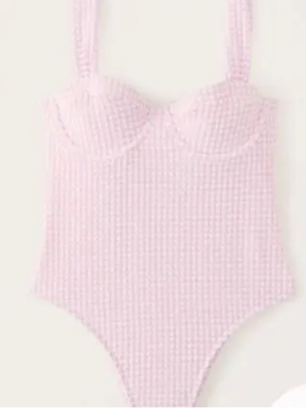 Abercrombie & Fitch Pink gingham Seersucker One-Piece Bodysuit